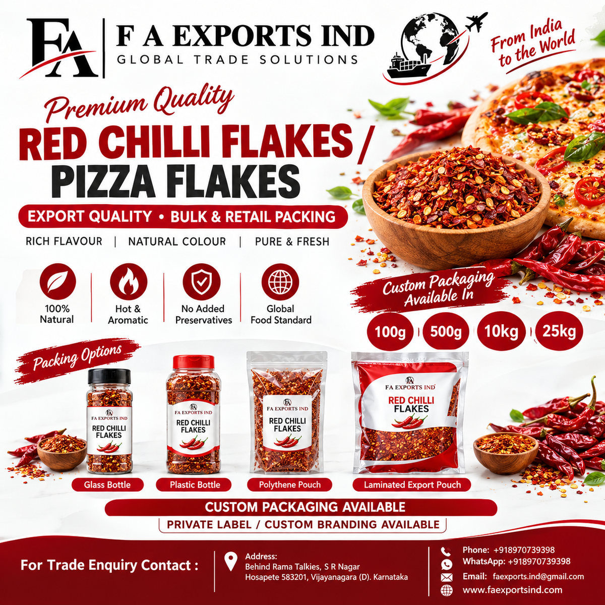 Red Chilli Flakes / Pizza Flakes